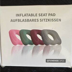 NIB, Inflatable Seat Pad - Gray